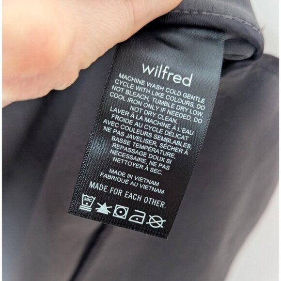 WILFRED Crepette Ganna Shirt Jacket Dark Charcoal Grey XS ARITZIA - Picture 12 of 12